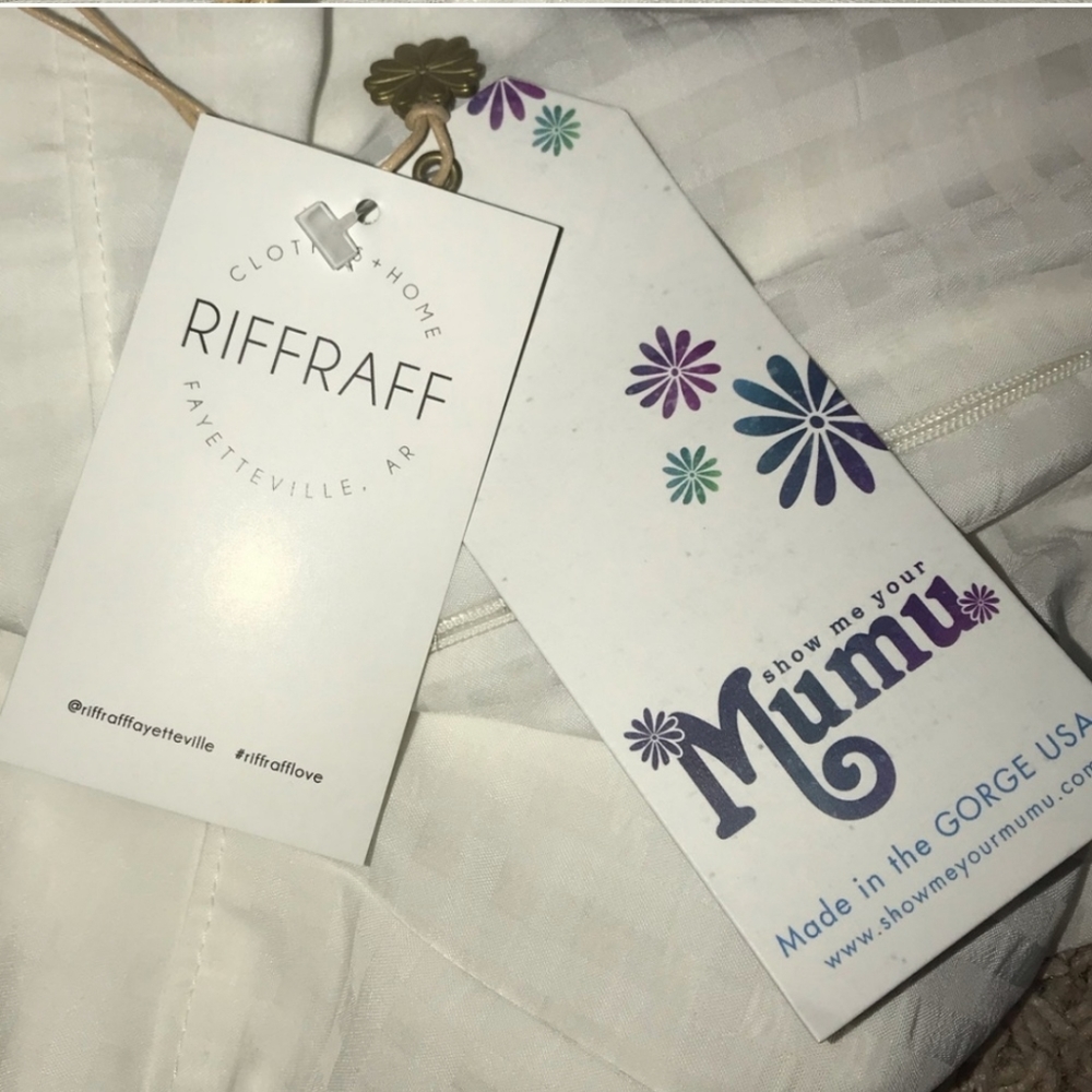 🌸Two for $30💲SMYM- WHITE SHORTS Flouncy SKIPPY Check Picnic NWT - Picture 6 of 7